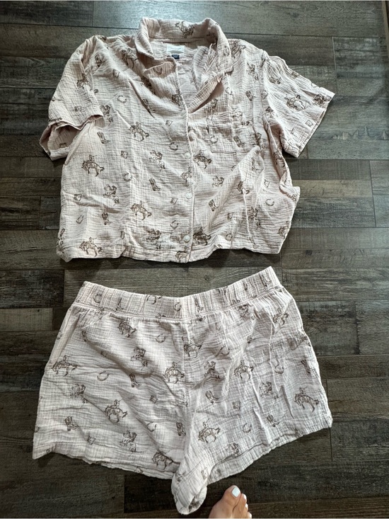 American Eagle Outfitters Other - American Eagle Outfitters Light Pink Printed Short Pajama Set